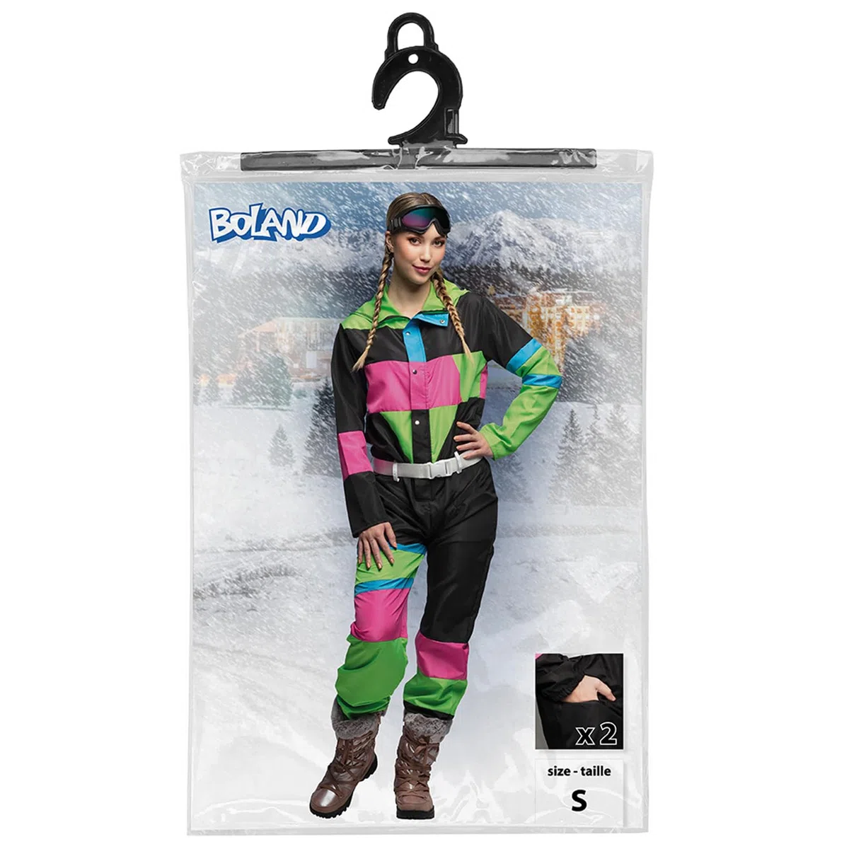 Boland - Combinaison de ski pour femmes, déguisement pour une fête à thème, Halloween ou le carnaval, déguisement des années 80