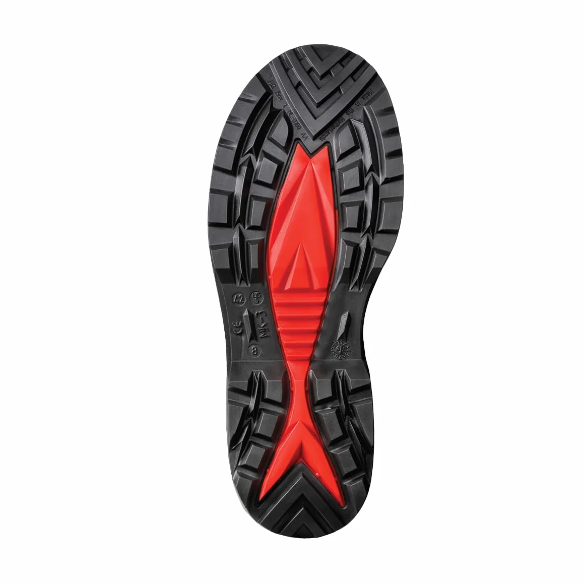 DUNLOP Protective Footwear, C762933, Purofort+ Full Safety, Gris Foncé/Rouge/Noir, Taille 48 EU