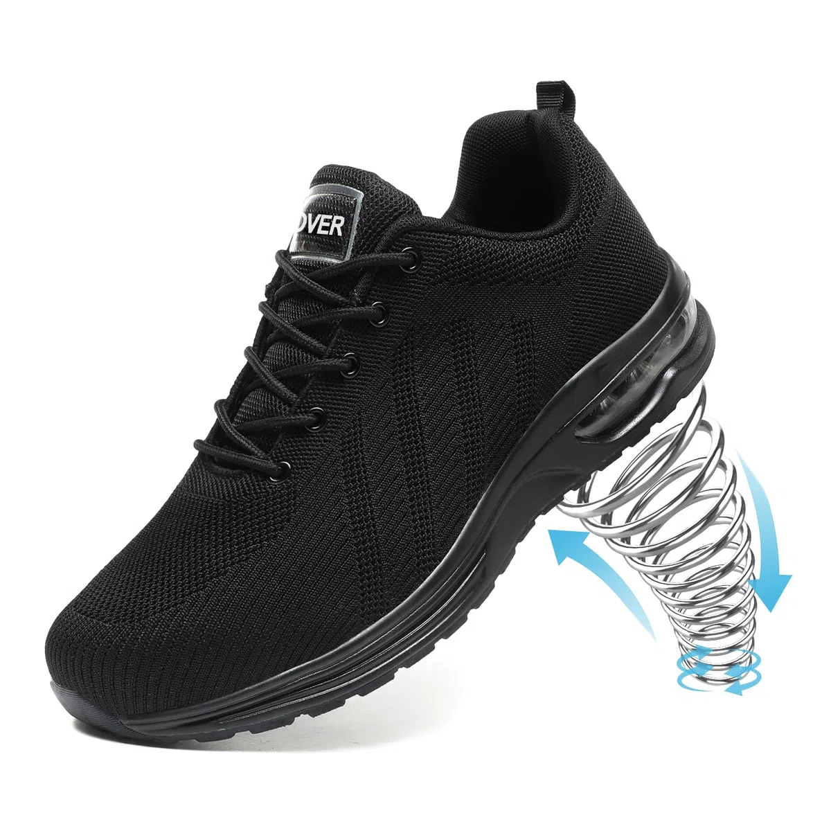 Bravover Chaussures de Sécurité Hommes Femme Embout Acier Chaussures Baskets de Secruite Légère Chaussure Travail Confortable Respirantes Chaussure de Chantier Antidérapantes