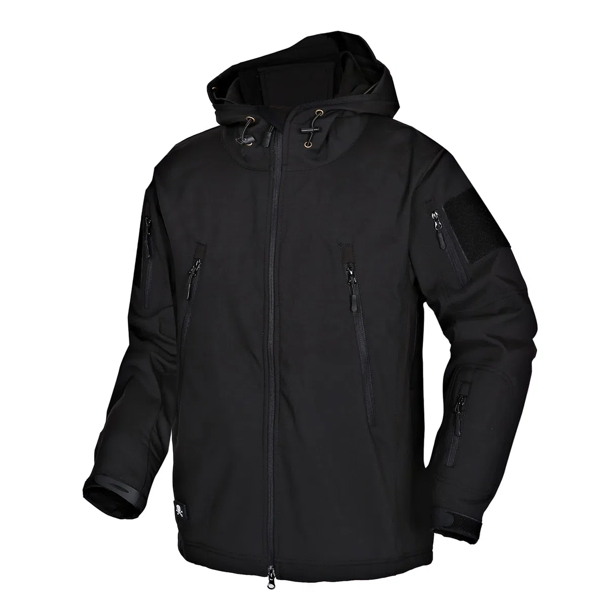 Hommes Tactique Vestes Softshell Extérieures Doublure Polaire Chauds Imperméable Vestes Encapuchonné Manteau Camouflage avec Poches Multifonctions