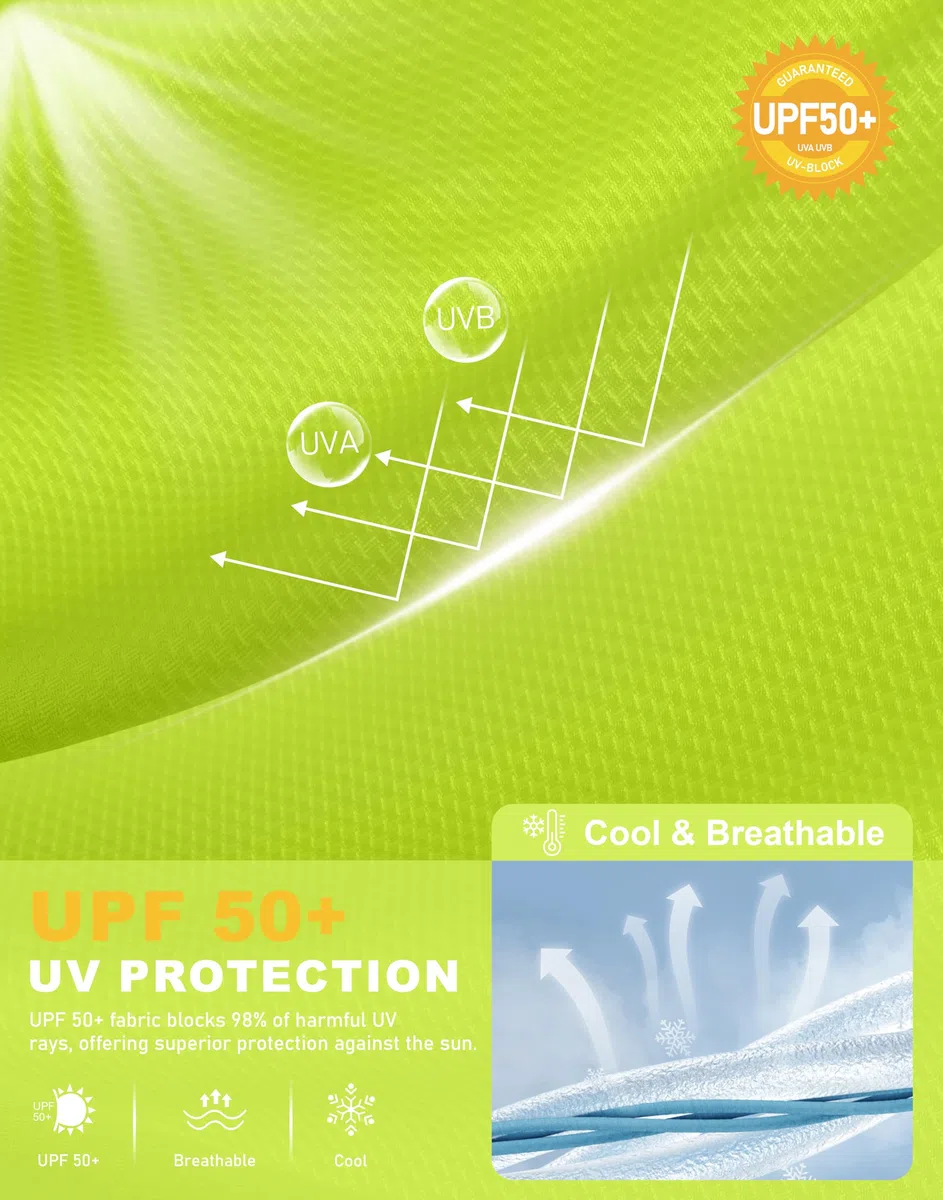 SANTINY Veste à capuche anti-UV UPF 50+ pour femme - Protection solaire - Fermeture éclair - Léger - SPF - Manches longues - Pour la randonnée, la course à pied