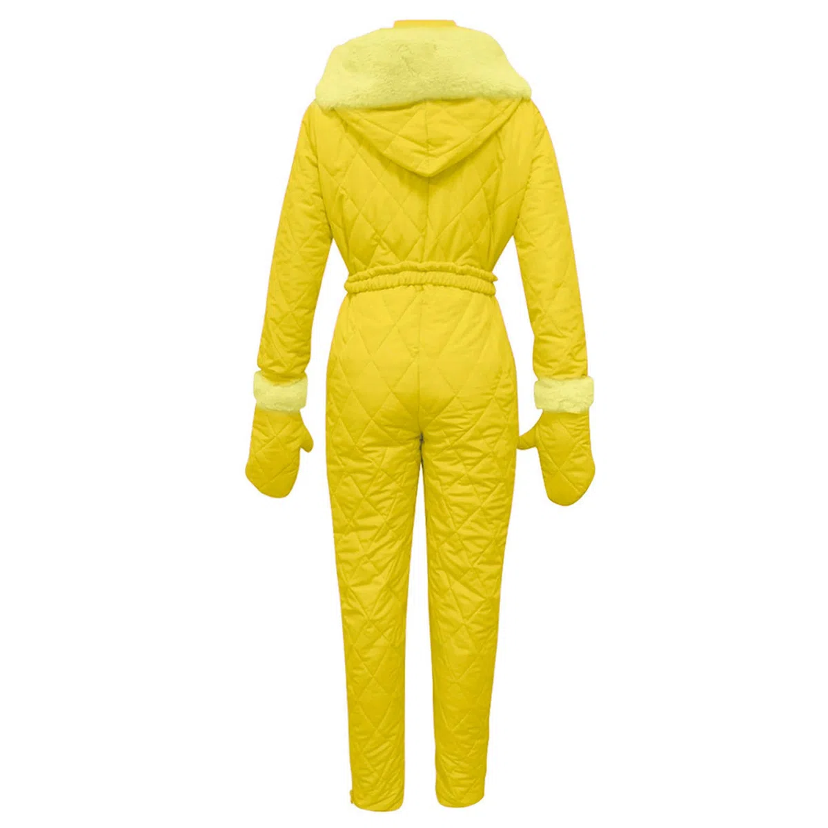 AEGJEGVD Combinaison de Ski pour Femme Une Pièce Combinaison de Neige Chaude Combinaison de Ski Hiver Imperméable Veste de Snowboard Longue Combinaison de Ski Sports de Neige Capuche en Plein Air