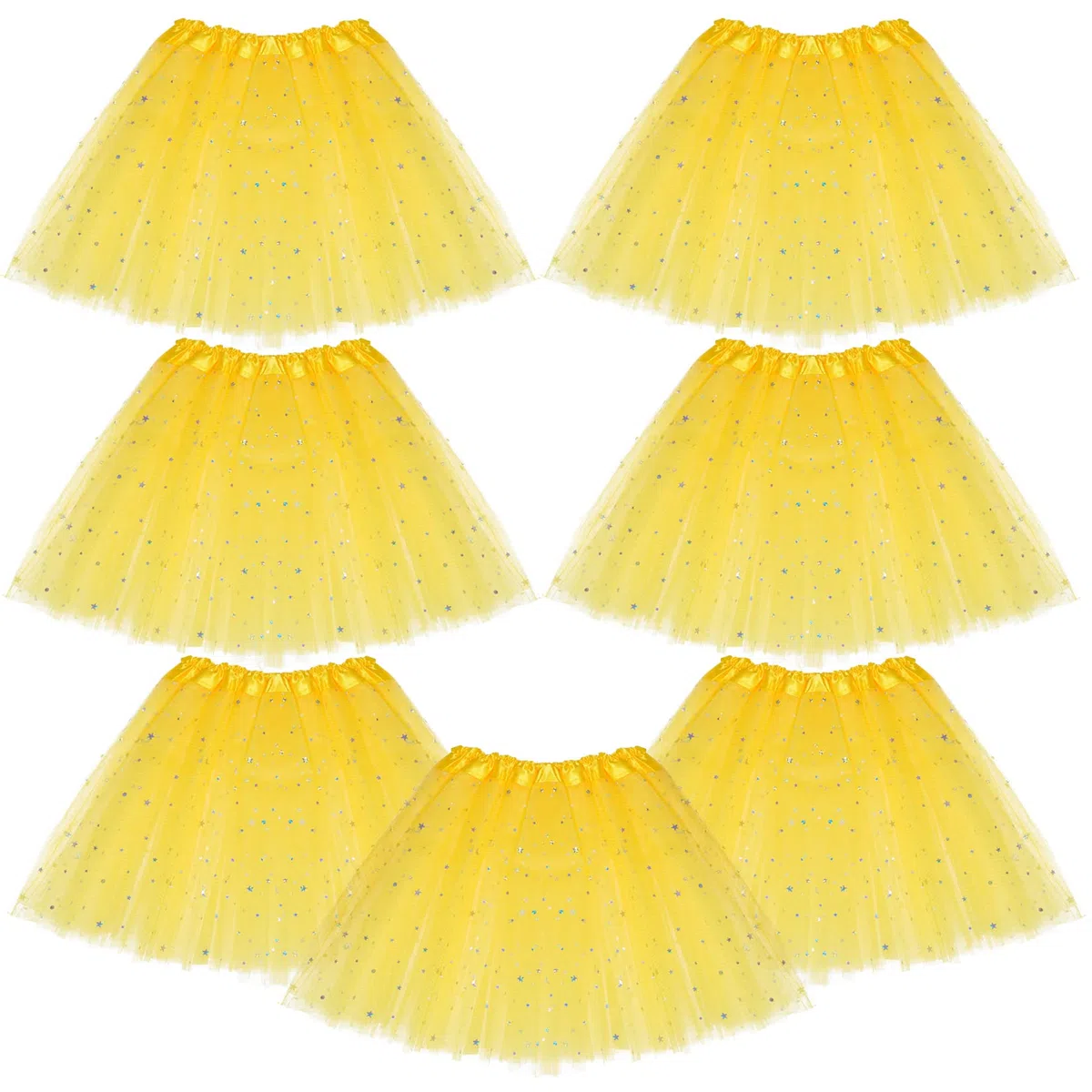 baotongle Lot de 7 mini jupes en tulle pour carnaval, anniversaire, Halloween, fête