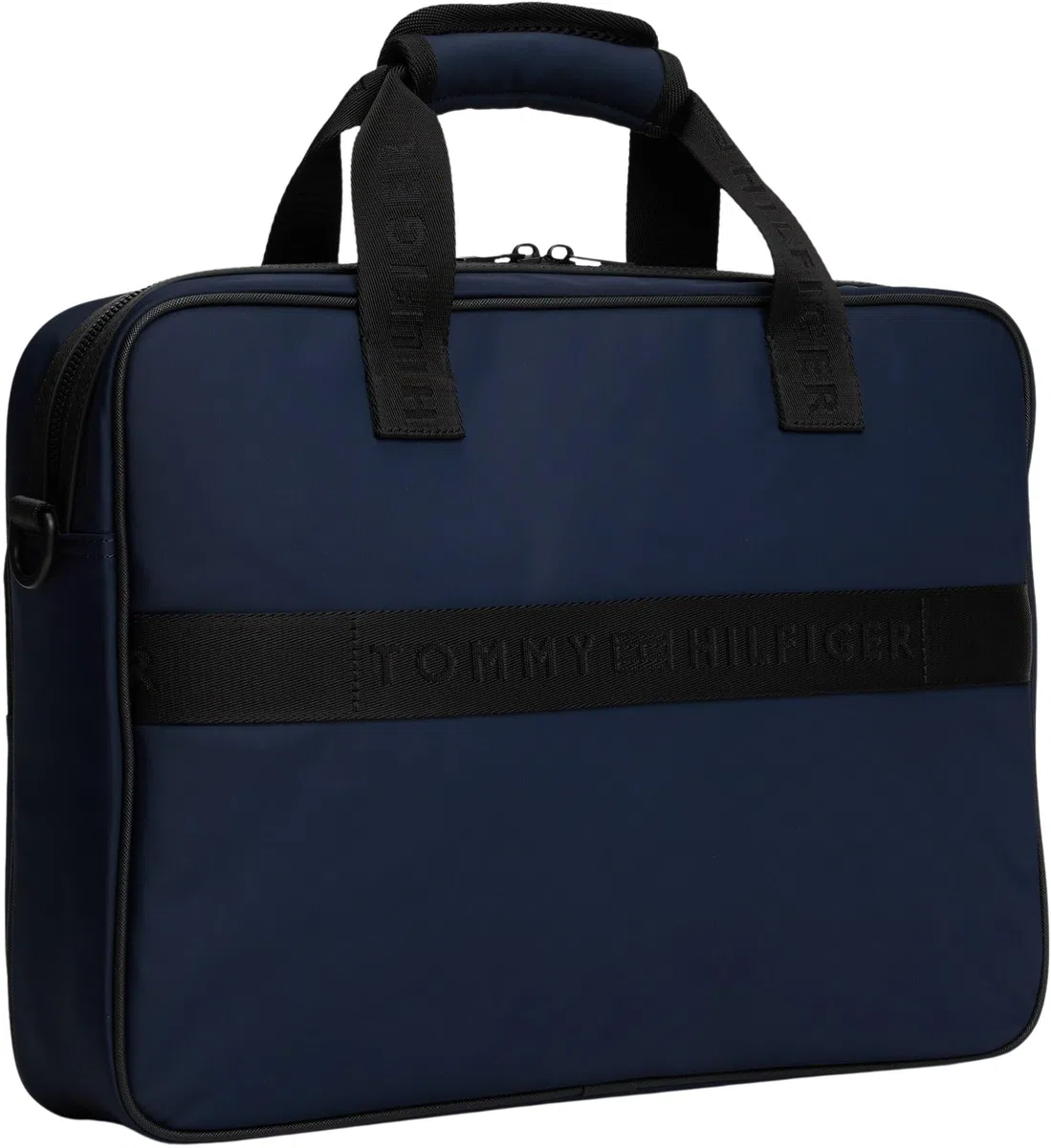 Tommy Hilfiger Sac pour Ordinateur Portable Homme Repreve avec Passant pour Poignée de Valise