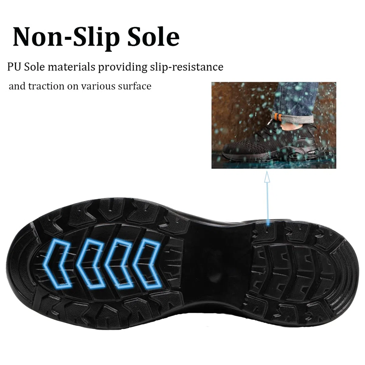 Chaussure de Securité Homme Femme Legere Baskets Securite Chaussure de Travail Vec Embout de Protection en Acier Chaussure de Chantier