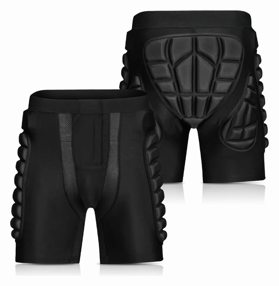Short de Gardien de But avec Protection Hanche et Cuisse – Short Football Pro pour Hommes & Jeunes | Tissu Respirant Élastique | Ceinture Élastique | Lavable en Machine