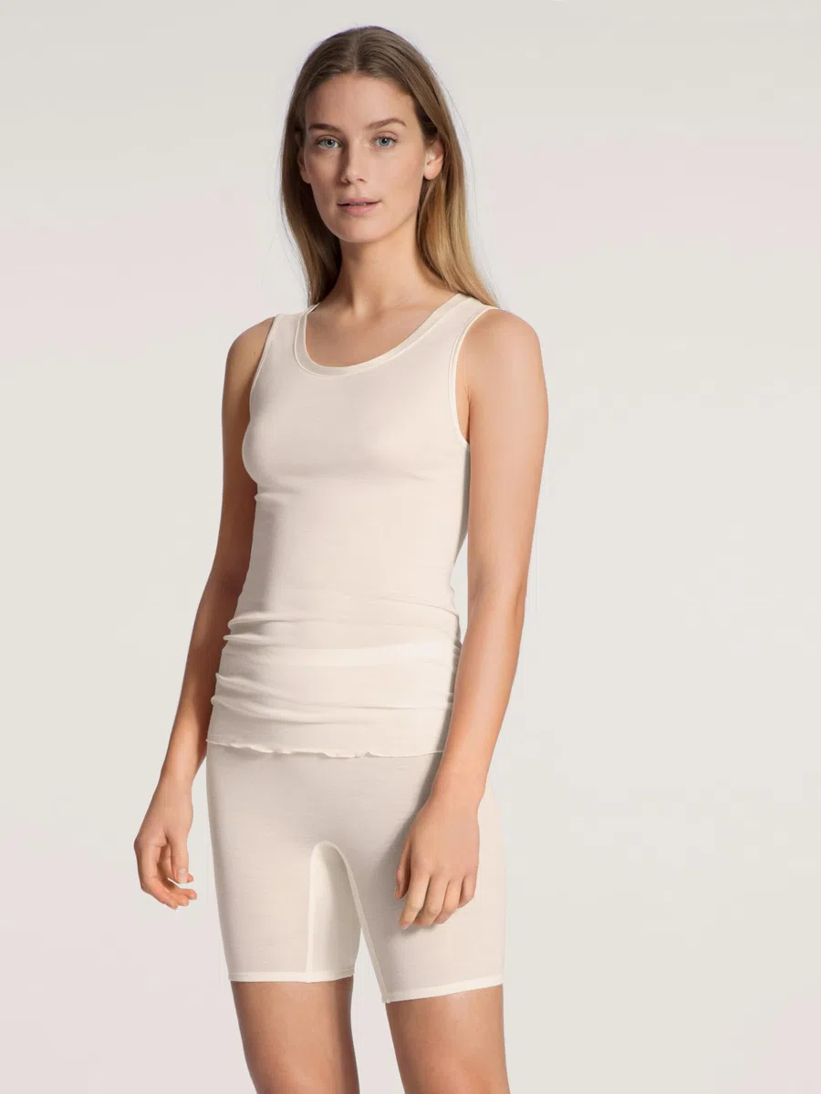 Calida True Confidence Pants pour Femmes, Basque en Laine et Soie, Fines côtes, thermorégulatrice et neutralisant Les odeurs