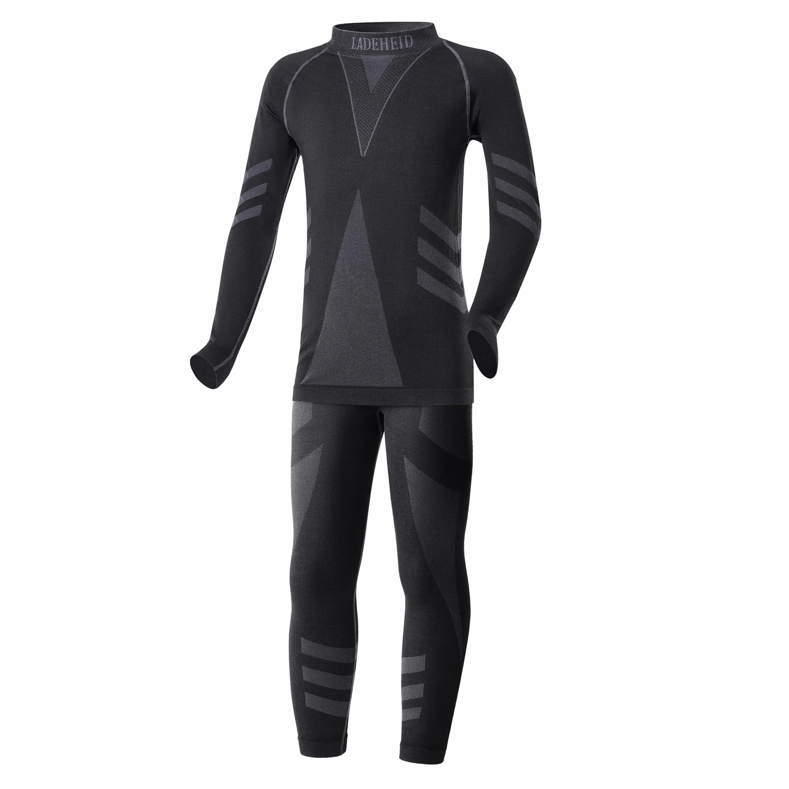 Ladeheid sous-vêtements Thermiques Ensemble Shirt Manches Longues Caleçon Long Unisexe Enfant LAGI009