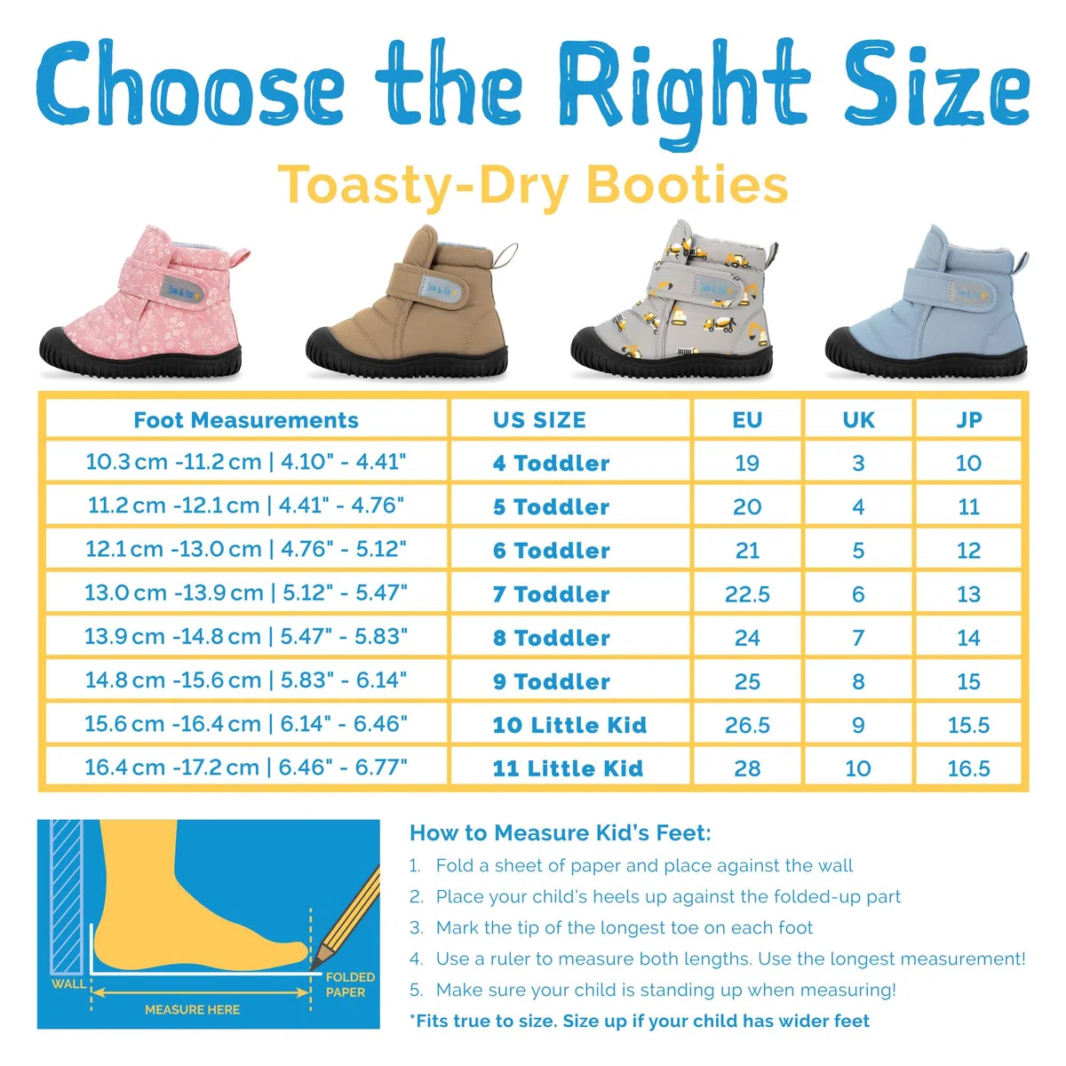 JAN & JUL Bottes d'hiver résistantes à l'eau Toasty-Dry pour tout-petits