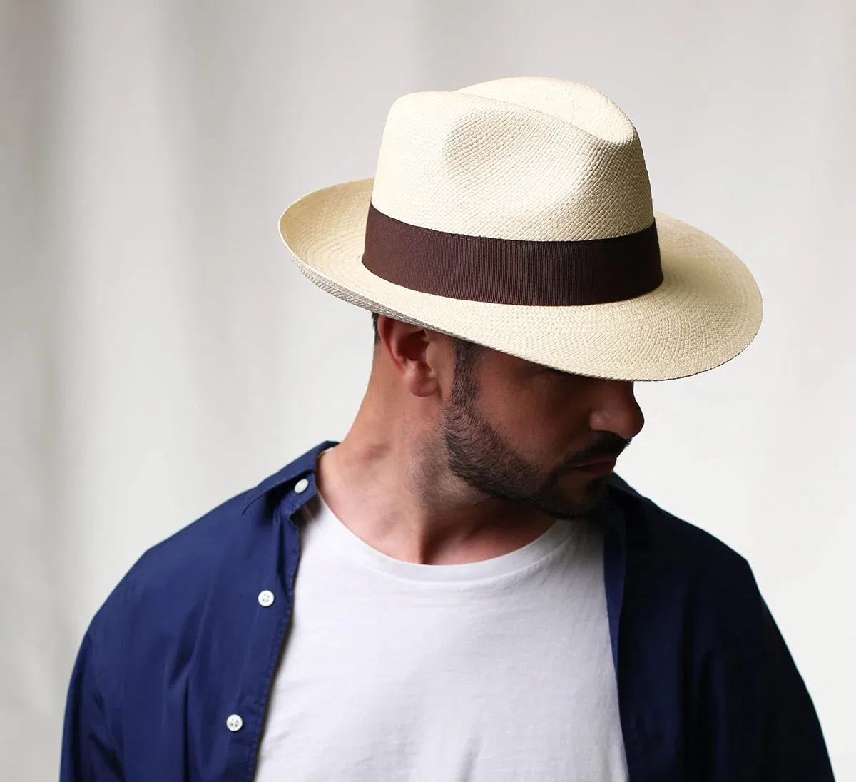 Authentique Chapeau Panama, tressage Traditionnel en Équateur Large Bord, Homme ou Femme Original Ecuador