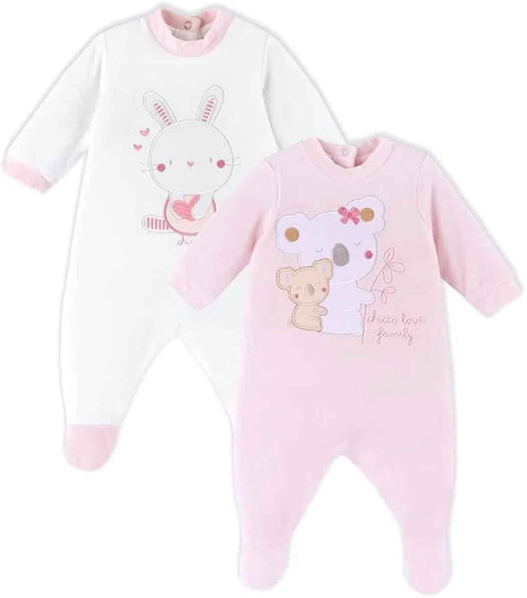 Chicco, Grenouillères Bébé Fille et Garçon, en Chenille, Vêtements d’Hiver Bébé 0-24 Mois, Designed in Italy