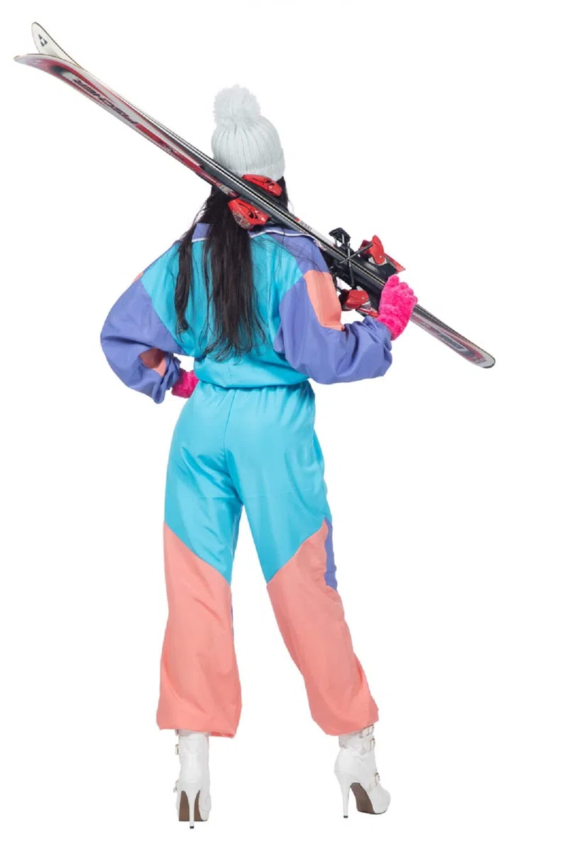 MIMIKRY Costume de ski pour femme des années 80 - Combinaison combinaison - Trash Bad Taste Apres Ski