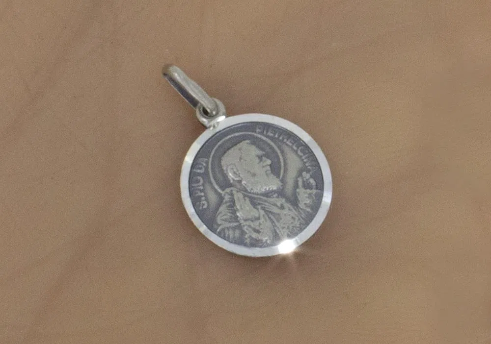 AFP Padre Pio Pendentif en argent 925