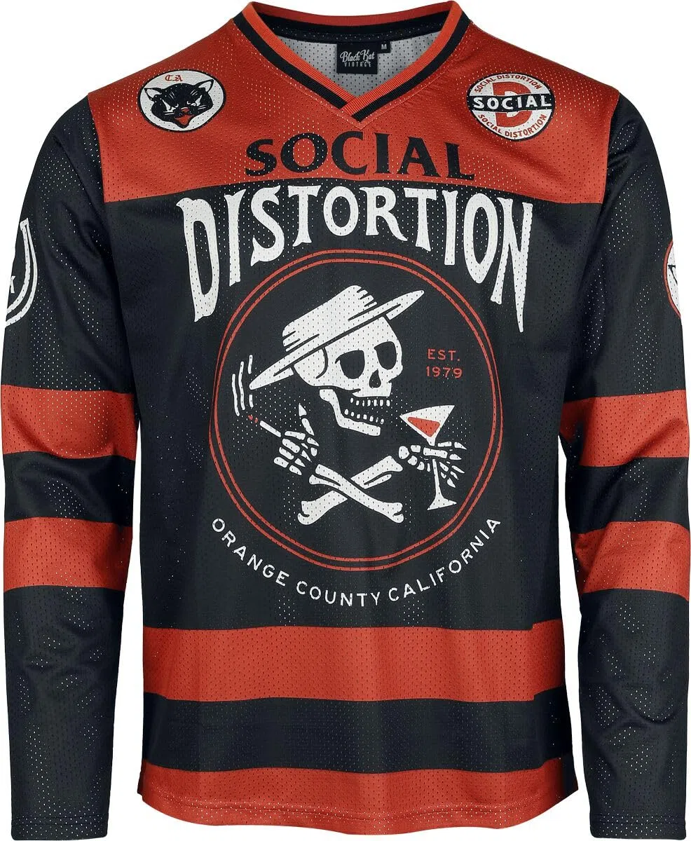 Social Distortion Hockey Jersey Homme Jersey multicolore Large