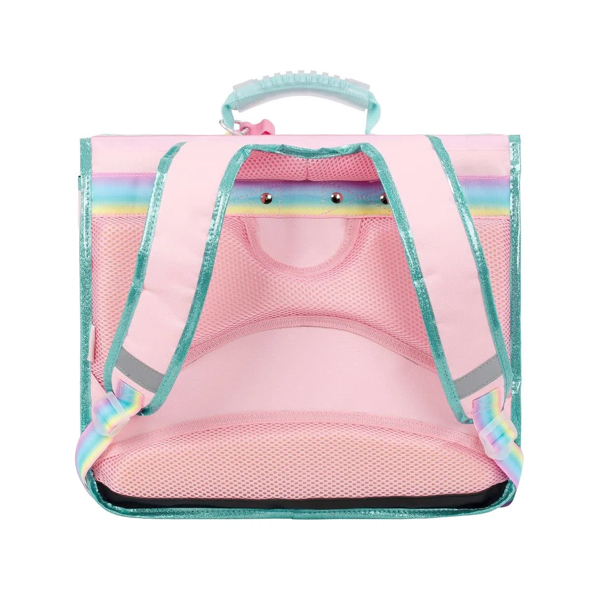 Viquel - Cartable Primaire Bubbles avec Pop-it - Cartable Fille Licorne 2 Compartiments - Rose Sac Scolaire Ergonomique avec Bandes réfléchissantes, Compartiments Multiples