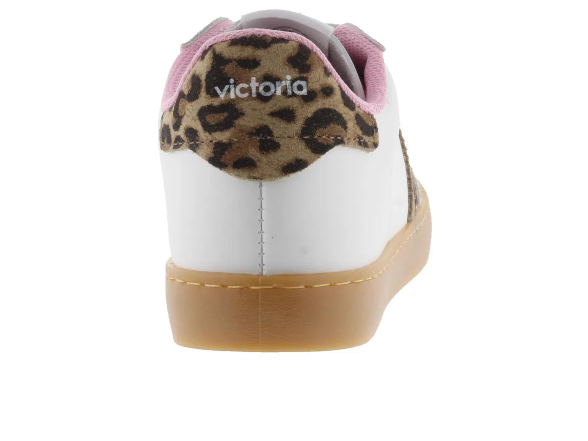 Victoria Basket Basse Berlin Ciclista Effet Cuir & Pièces en Croûte De Cuir en Contraste 1126204 pour Femme