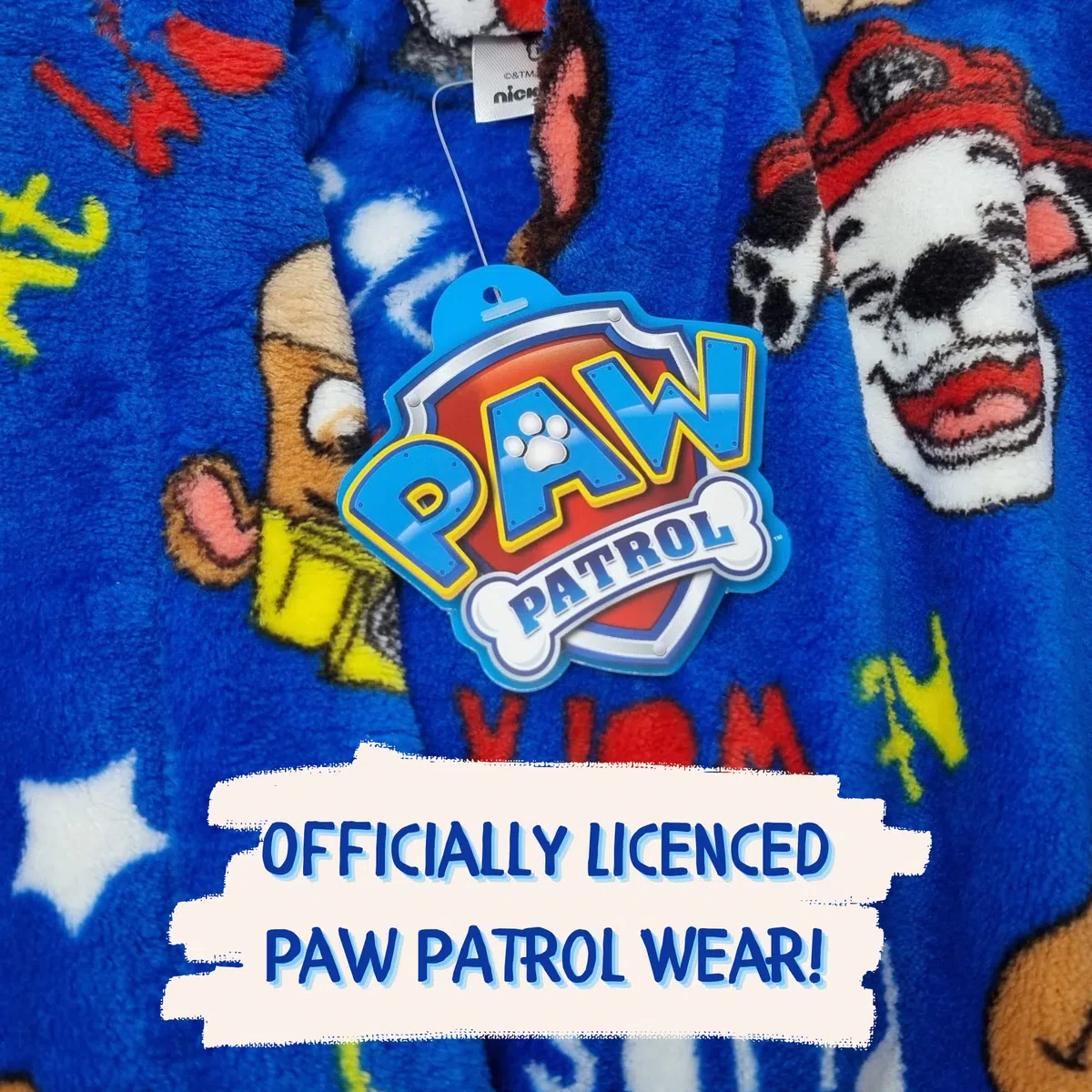 Paw Patrol Chase, Marshall and Rubble - Robe de Chambre Enfant à Capuche