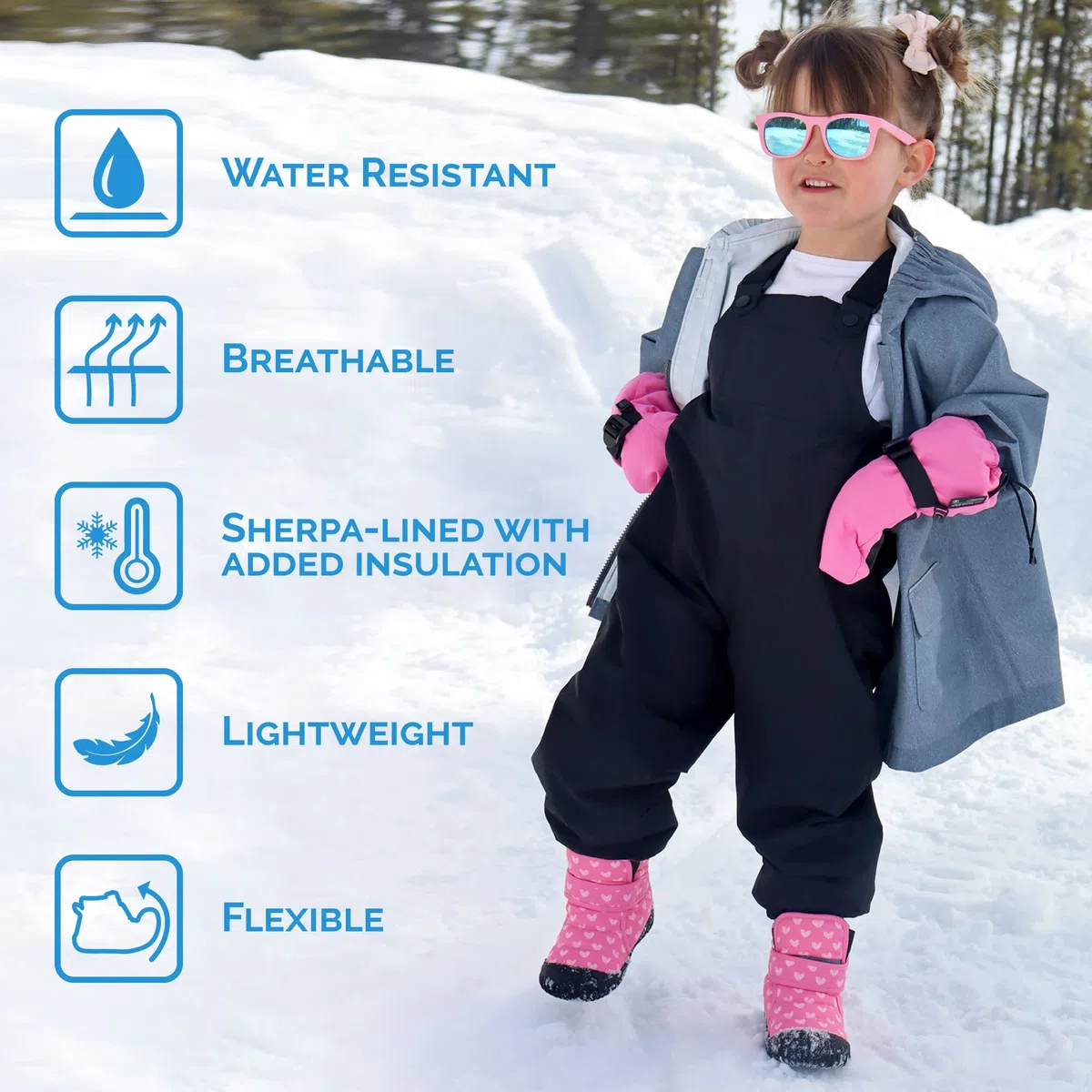 JAN & JUL Bottes d'hiver résistantes à l'eau Toasty-Dry pour tout-petits