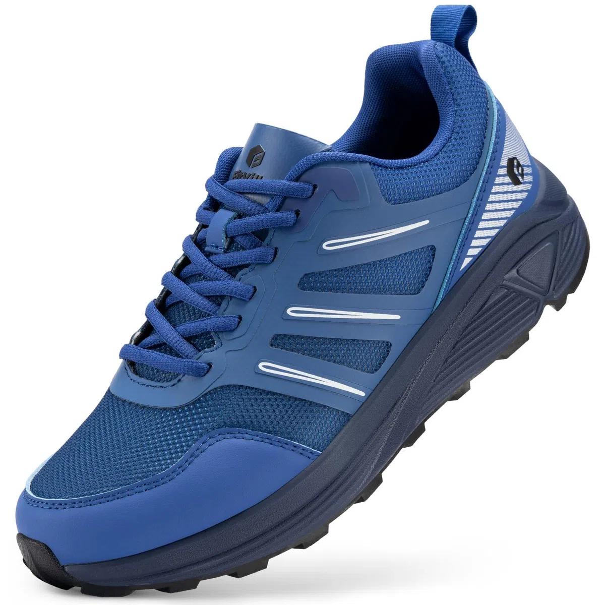 FitVille Chaussure Trail Homme Extra Larges Chaussures de Randonnée Trekking Antidérapantes Basket de Running Outdoor