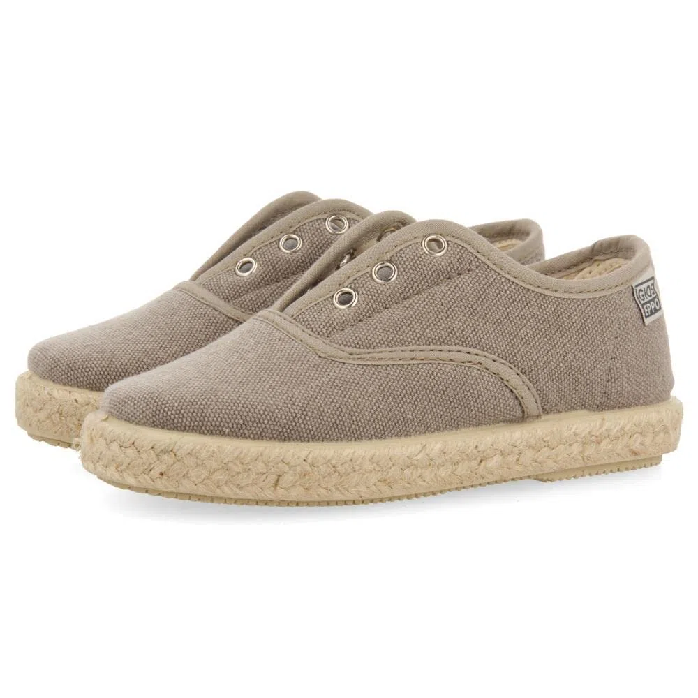 GIOSEPPO Espadrilles Grises de Type Oxford pour garçon farges