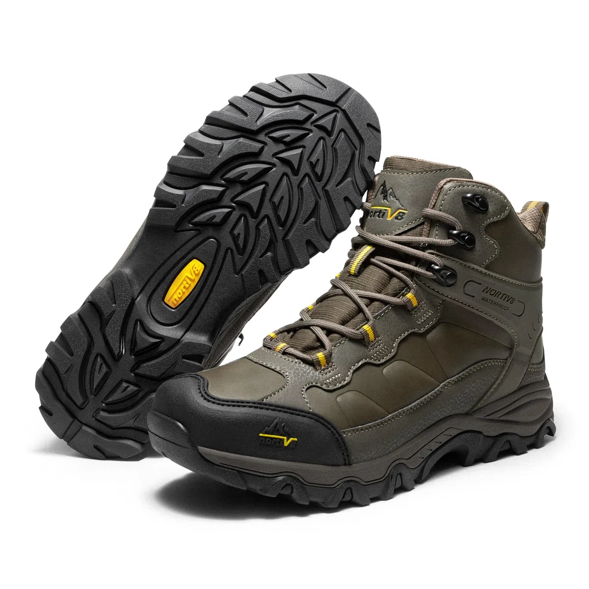 NORTIV 8 Chaussures de Randonnée Hommes Bottes Antidérapante