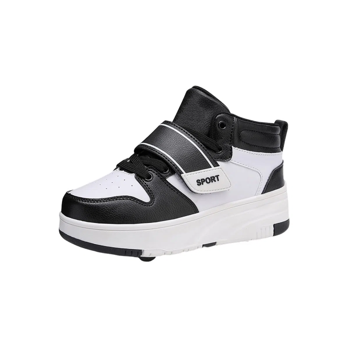 Hixingo Chaussure a Roulette pour Fille Garçons, Chaussures a roulettes Retractable avec Roues Chaussures de Skateboard, Patins à roulettes Unisexe Basket à roulettes pour Enfants Filles Adulte