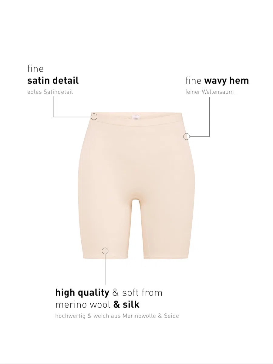 Calida True Confidence Pants pour Femmes, Basque en Laine et Soie, Fines côtes, thermorégulatrice et neutralisant Les odeurs