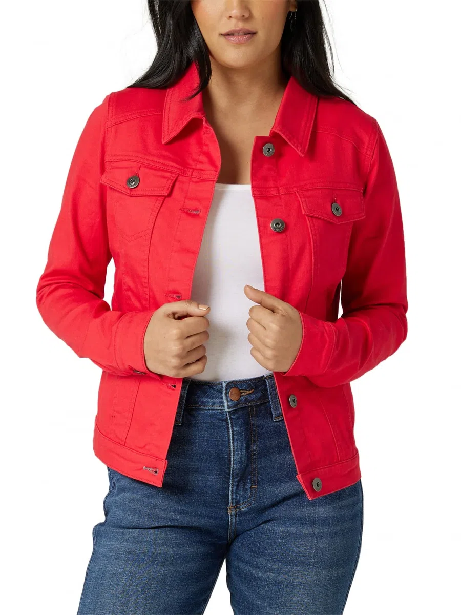 Wrangler Authentics Stretch Denim Jacket Veste en Jean Femme (Lot de 1)