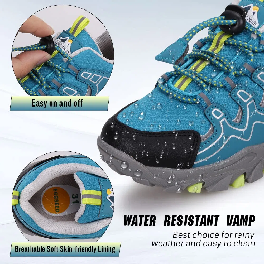 UOVO Baskets garçons Chaussures de randonnée imperméables Baskets Enfants Chaussures de Trekking Chaussures de Sport de Plein air Chaussures de Course 27-40