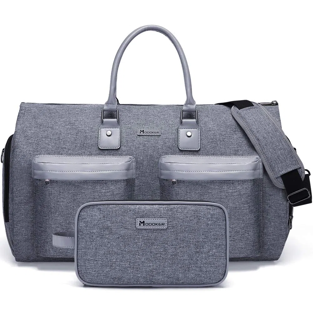 MODOKER Sac à vêtements Convertible avec bandoulière pour Homme et Femme – Valise à Suspendre 2 en 1