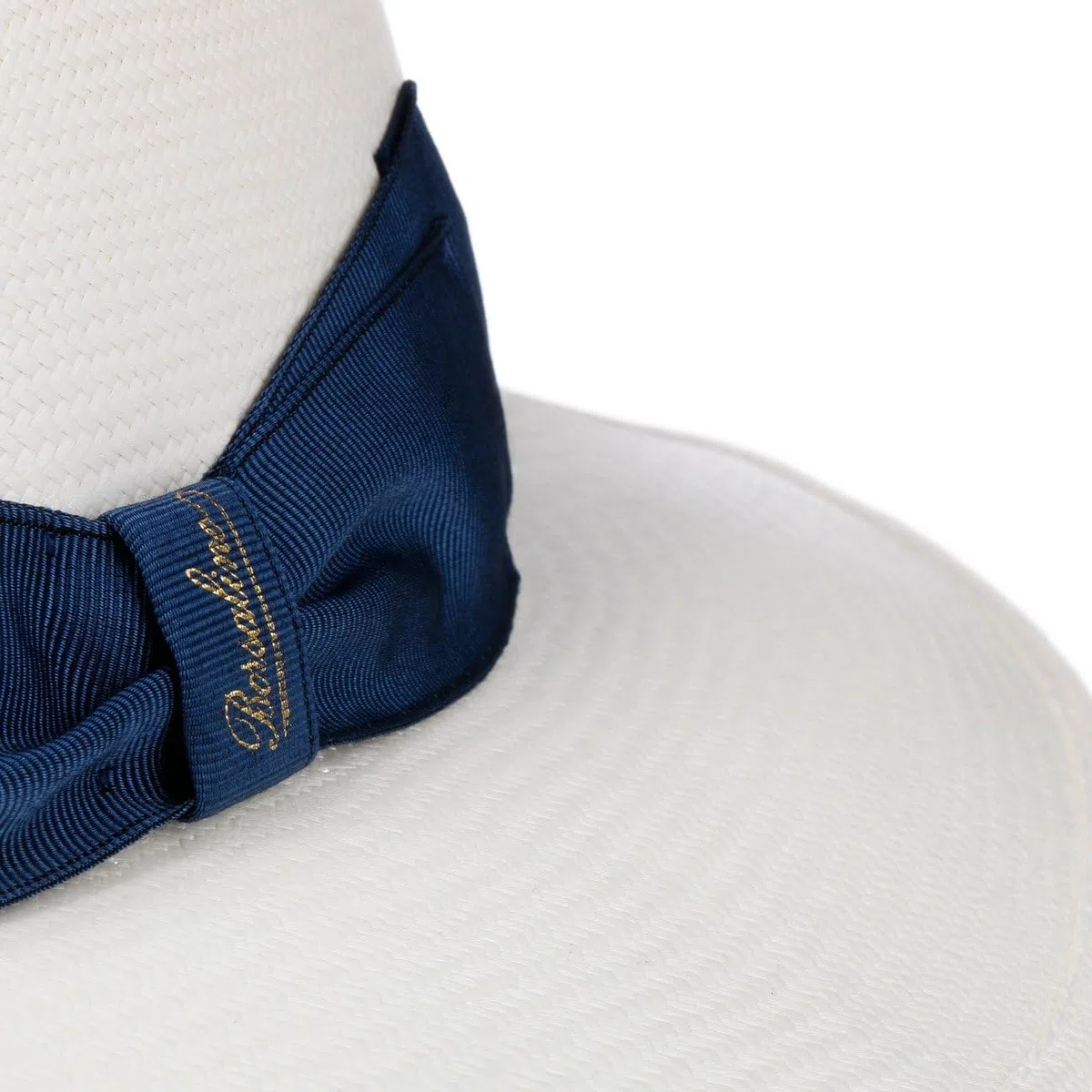 Borsalino Chapeau Panama Big Brim Femme/Homme - Made in Italy Paille de Bogart avec Ruban Gros Grain, Grain Printemps-ete Ete