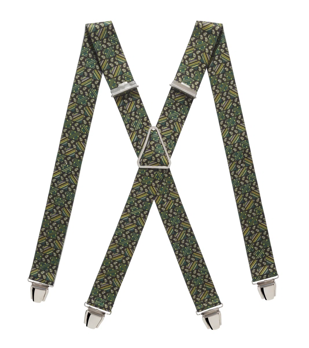 PIERROT Bretelles Homme Larges Made in France - Elastique Ultra Résistant & 4 Clips Extra Fort en X - Taille Ajustable Jusqu’à 130cm - Garantie à Vie - Fabrication Artisanale