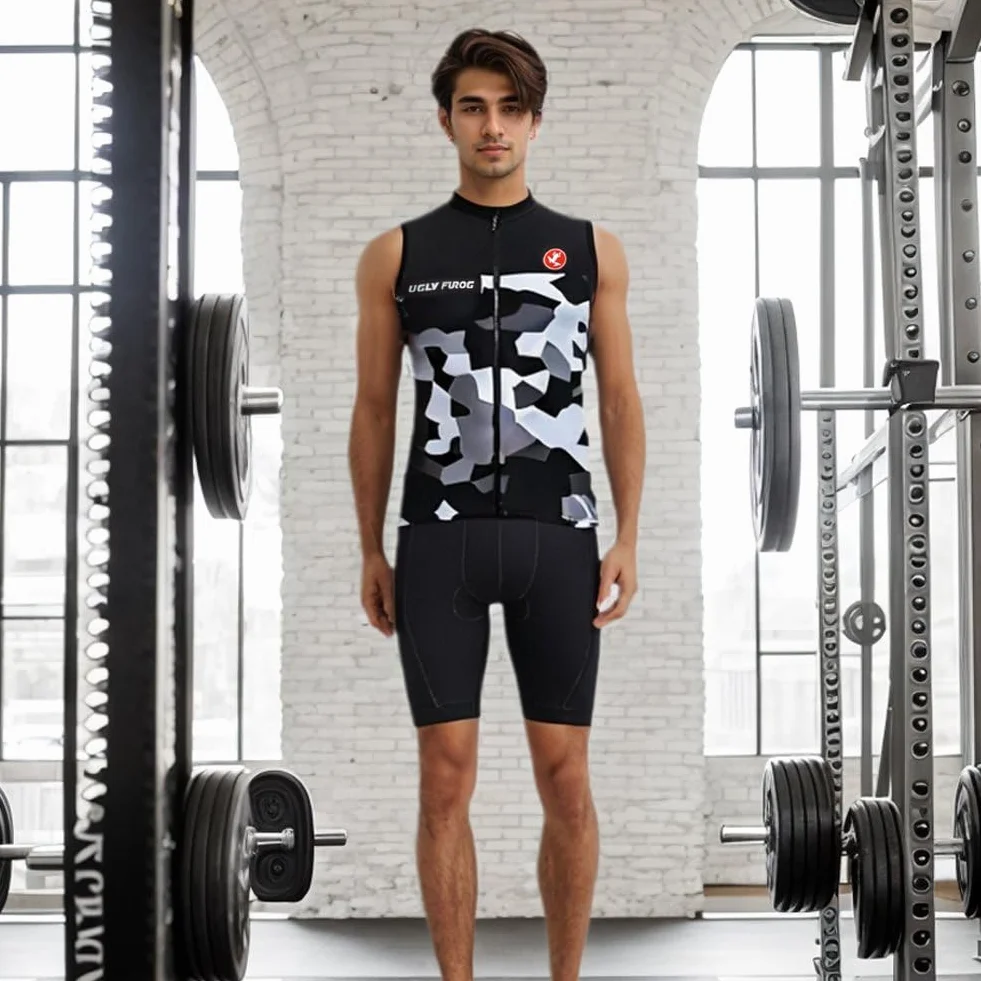 UGLY FROG Vêtements de vélo Cyclisme Mens Maillots à Manches Courtes MTB T-Shirt Respirant séchage Rapide