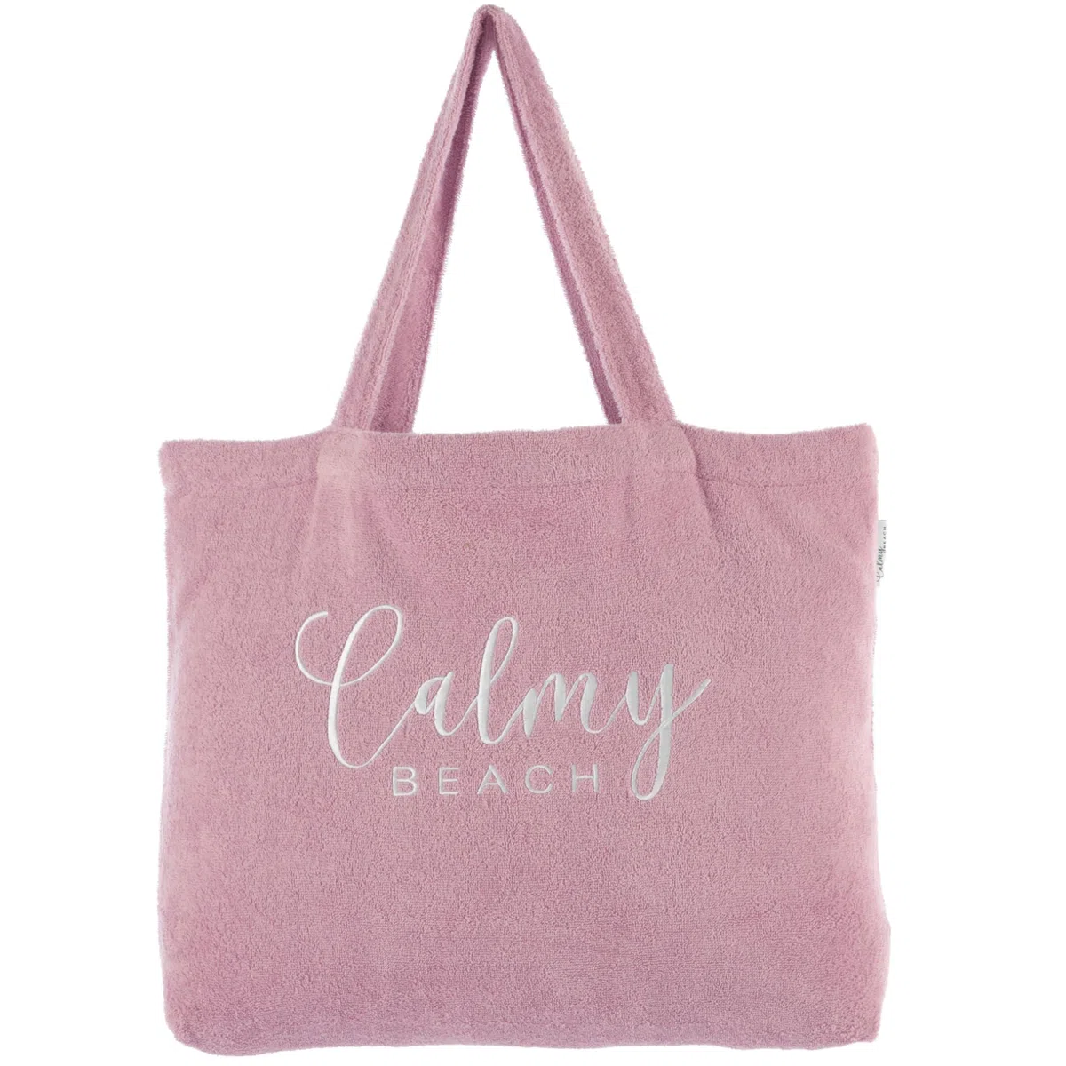 Sac de plage XXL en tissu éponge - 100 % coton - Pour homme et femme - Avec compartiment intérieur et longues anses de transport