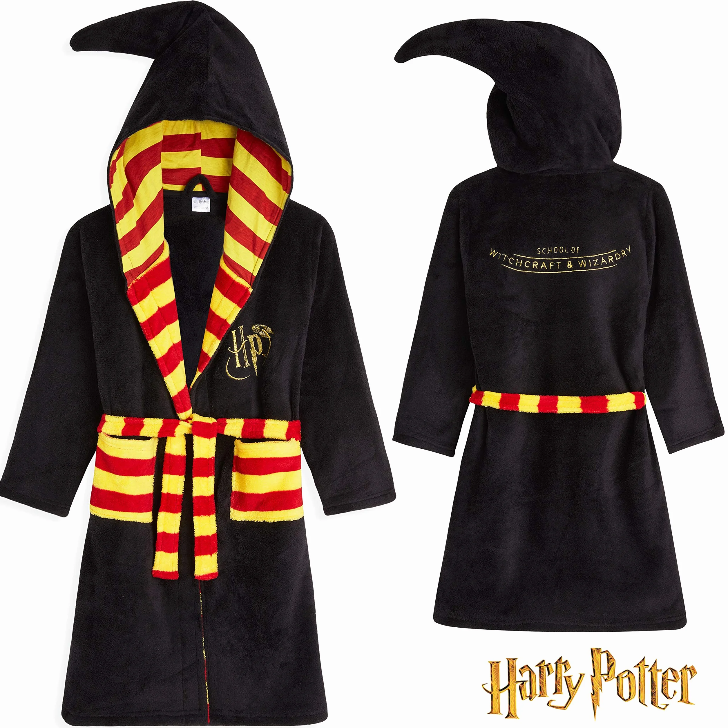 Harry Potter Robe de Chambre Enfant - Peignoir Enfant en Polaire