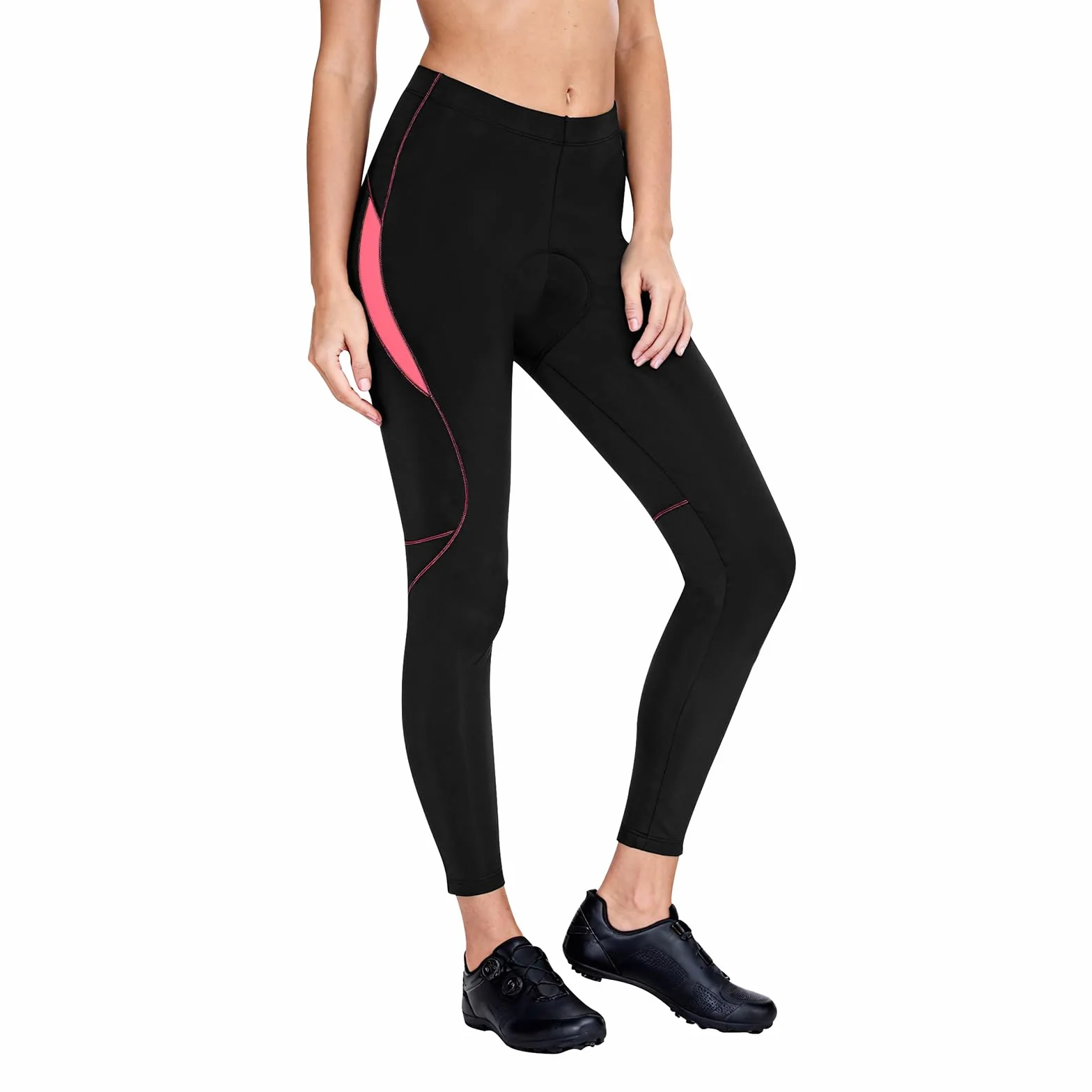 Santic Pantalon Cycliste Femme Rembourré - Velo Longues avec Coussin pour Femme - Parni