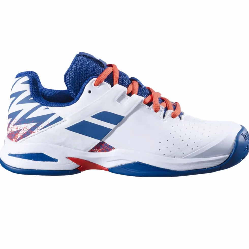 Babolat Garçon Propulse AC Jr, White Estate Blue, 35 EU