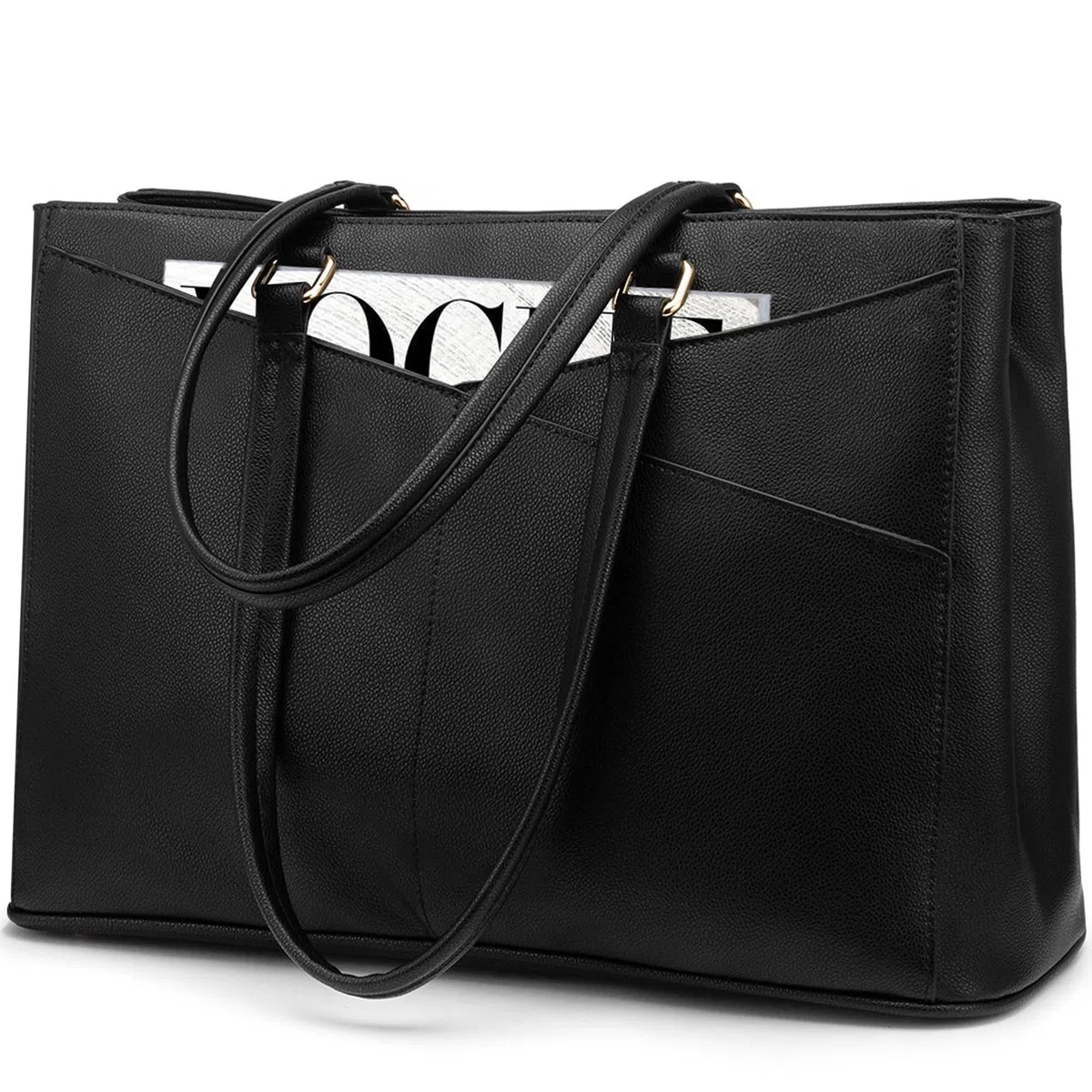 LOVEVOOK Sac pour ordinateur portable femme 17 pouces, Sac à main femme Sac de travail Sac d'enseignant Grand, Imperméable Sac shopping Sac à bandoulière Porte-documents Sac bandoulière Tote Bag pour