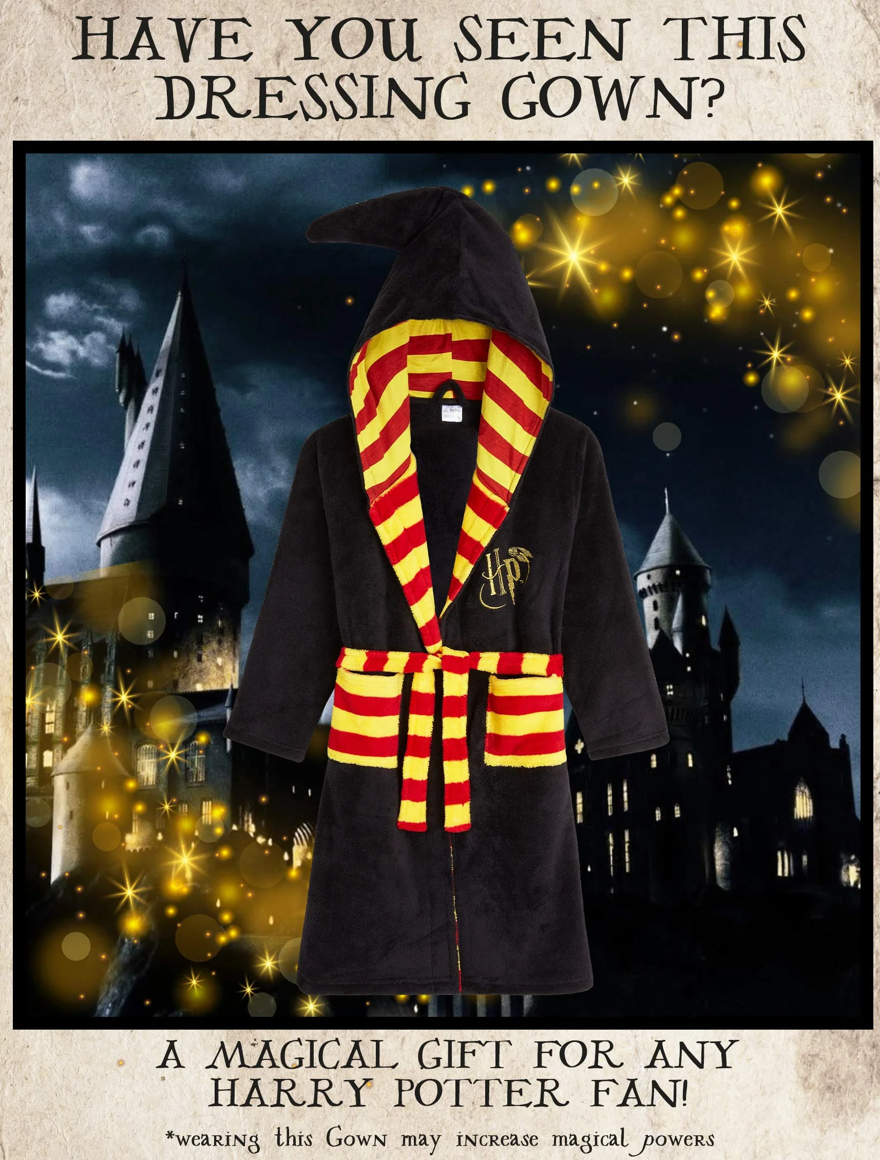 Harry Potter Robe de Chambre Enfant - Peignoir Enfant en Polaire