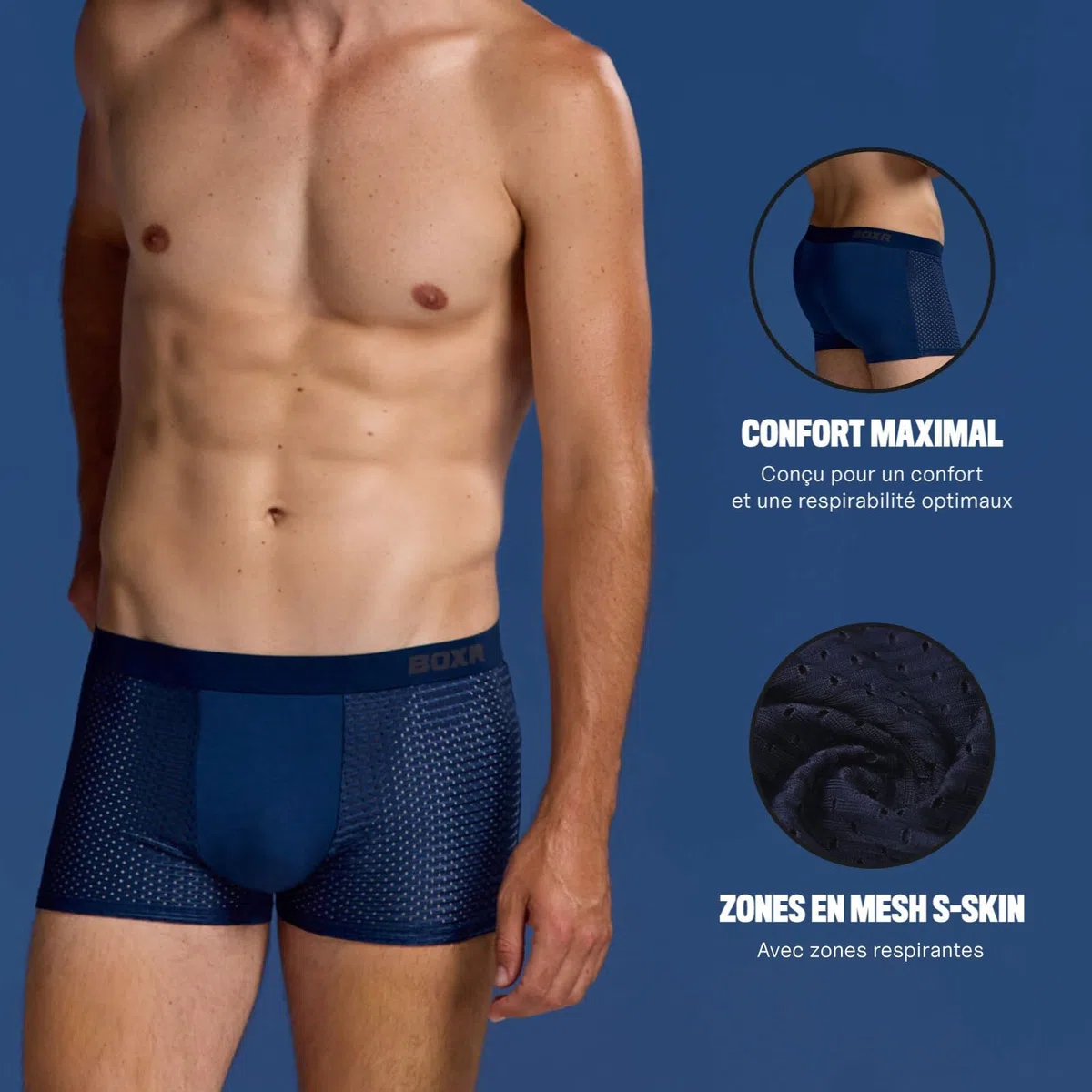 BOXR Underwear Boxers en Bambou - Lot de 4 - Doux comme de la Soie et Respirants (S-3XL)