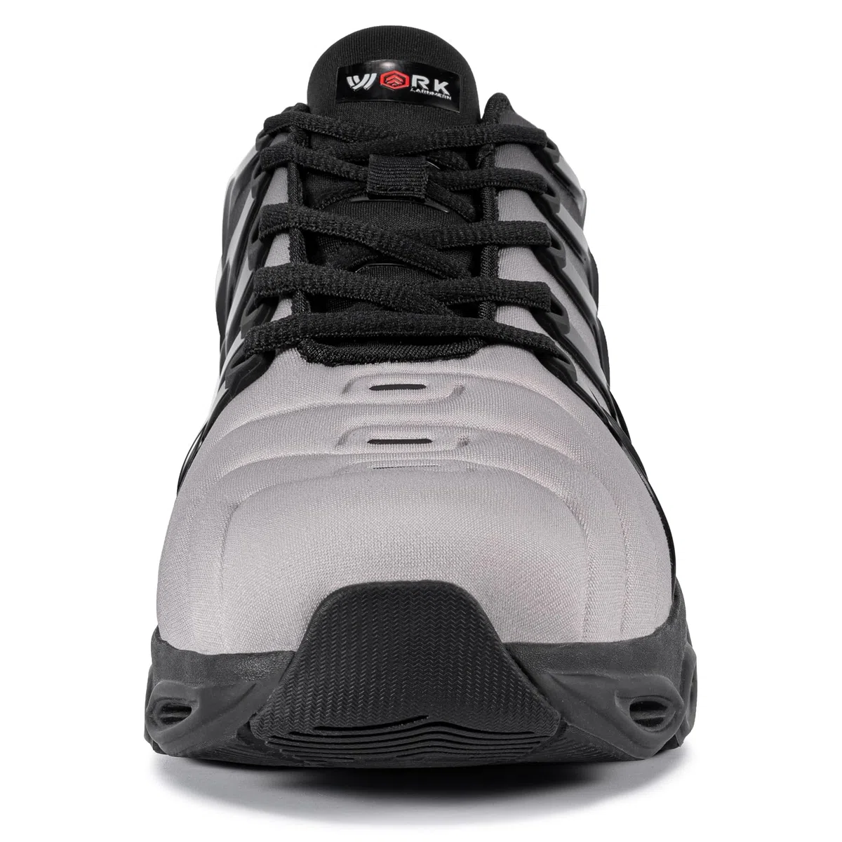 LARNMERN Chaussures de Sécurité Femme Légères Embout Acier Respirantes Noir Gris 38.5 EU
