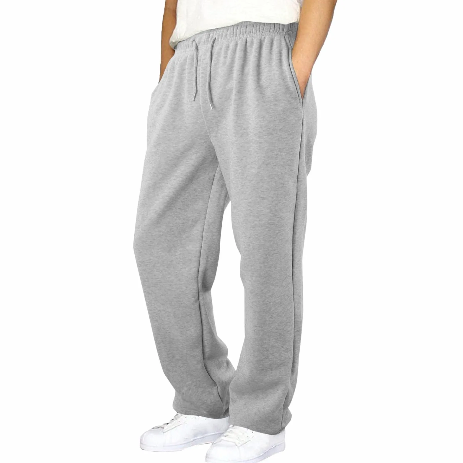 Pantalon Jogging pour Garçon Baggy Cargo Pantalons De Survêtement Sport Sweatpants en Coton Chaud Training Pants pour Ado 5-16 Ans Automne Hiver Fitness Gym