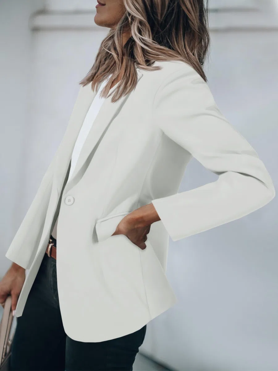 Cicy Bell Femmes Casual Blazers Front Ouvert Manches Longues Vestes De Travail Blazer