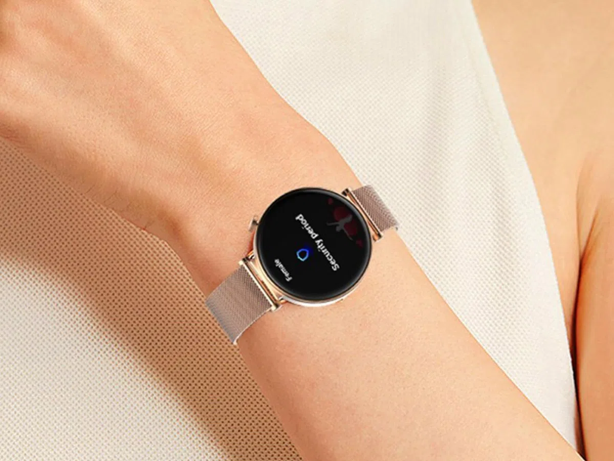 CGV | Geko One Montre Connectée Femme avec écran AMOLED 466x466px 1,32’’ | Prise d’appels, Bluetooth 5.3, Autonomie 7 jours+, Suivi santé féminine, Étanchéité IP68, 150 Modes Sport | Android/iOS