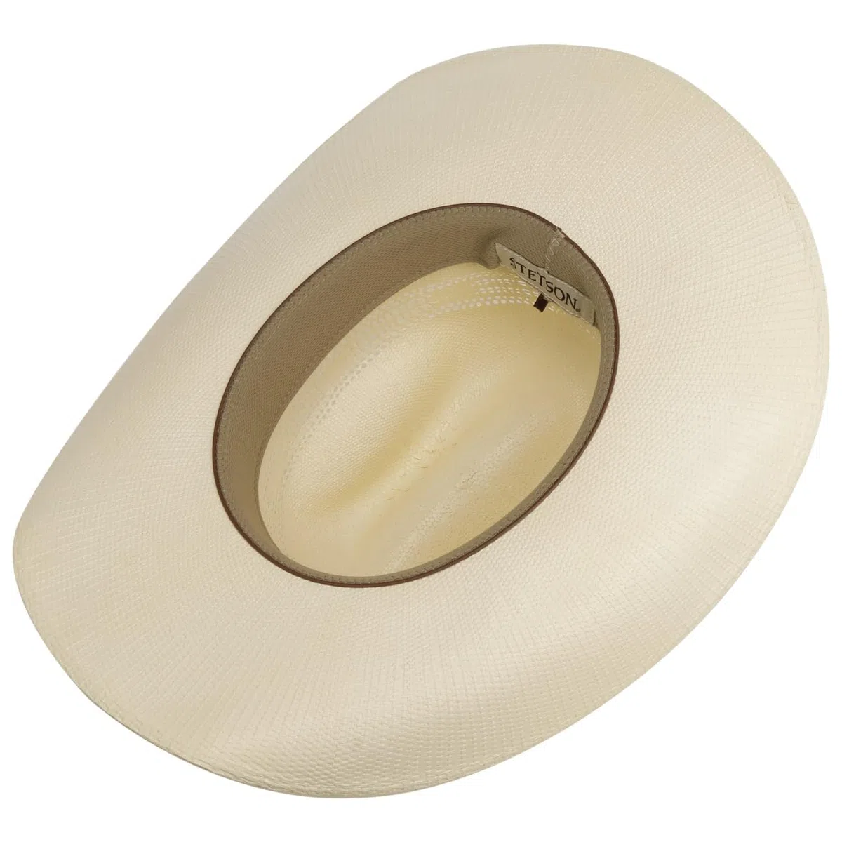 Stetson Ranson Chapeau Western ventile Paille Toyo Protection UV 40+ Bande en Cuir Unisexe Printemps Ete
