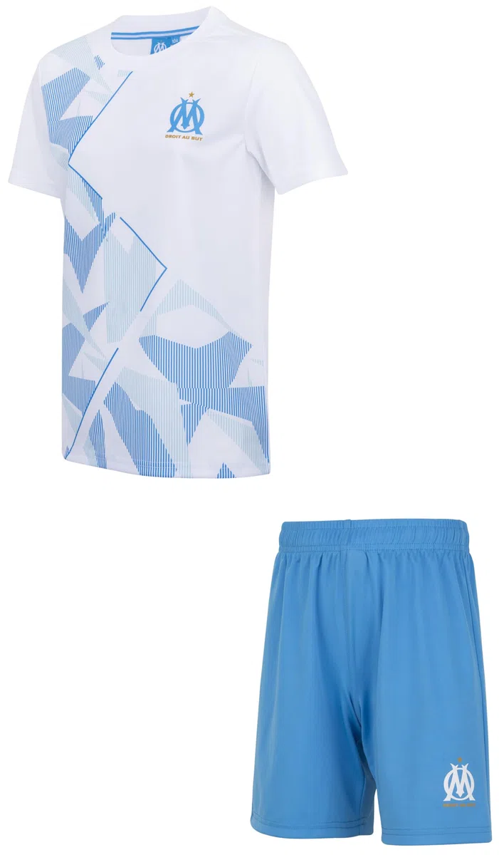 OLYMPIQUE DE MARSEILLE Ensemble Maillot Short Om - Collection Officielle