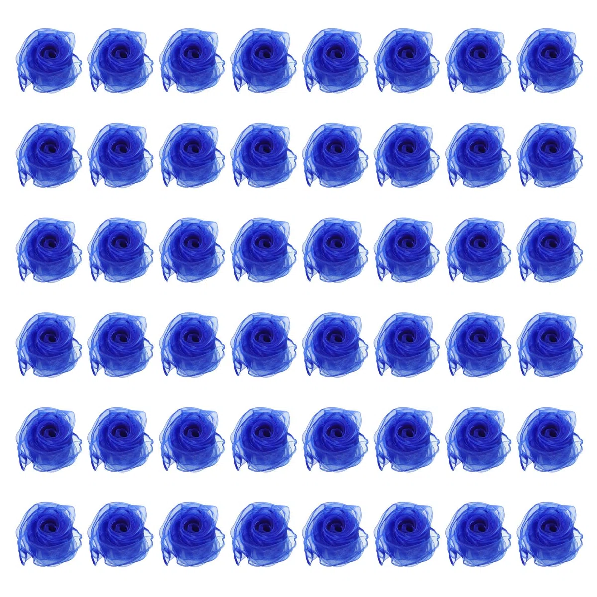 PATIKIL Lot de 48 foulards de jonglage carrés pour la danse, 61 x 50,8 cm, accessoires de performance pour jouer au jonglage magique, bleu