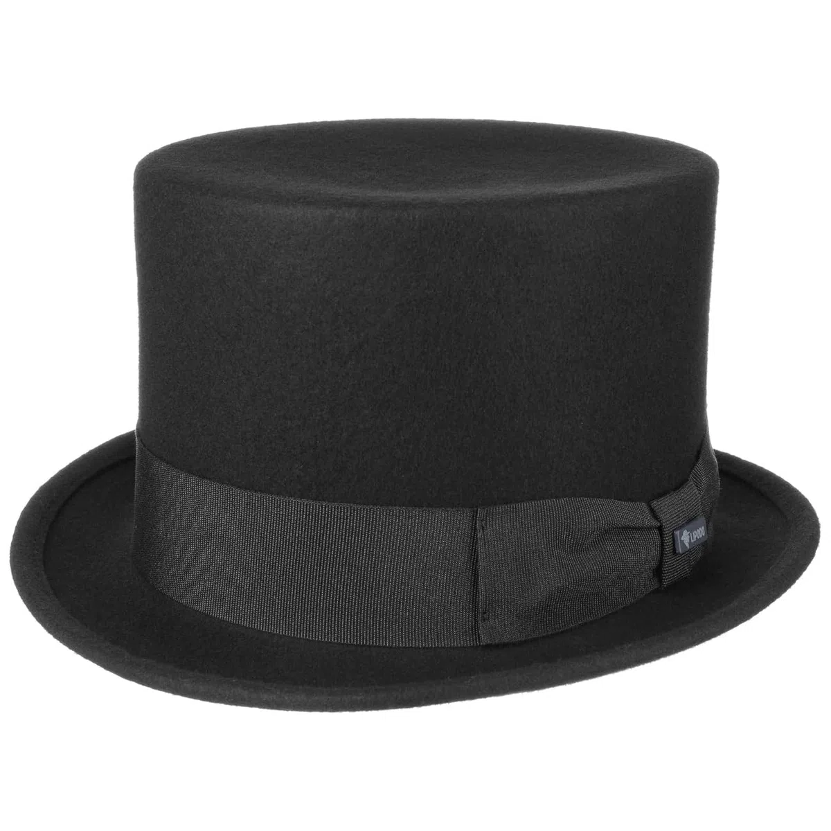 Lipodo CHAPEAUSHOP Haut-de-Forme Chapeau en Feutre de Laine Fabrique en Italie Femme Homme Toutes Saisons