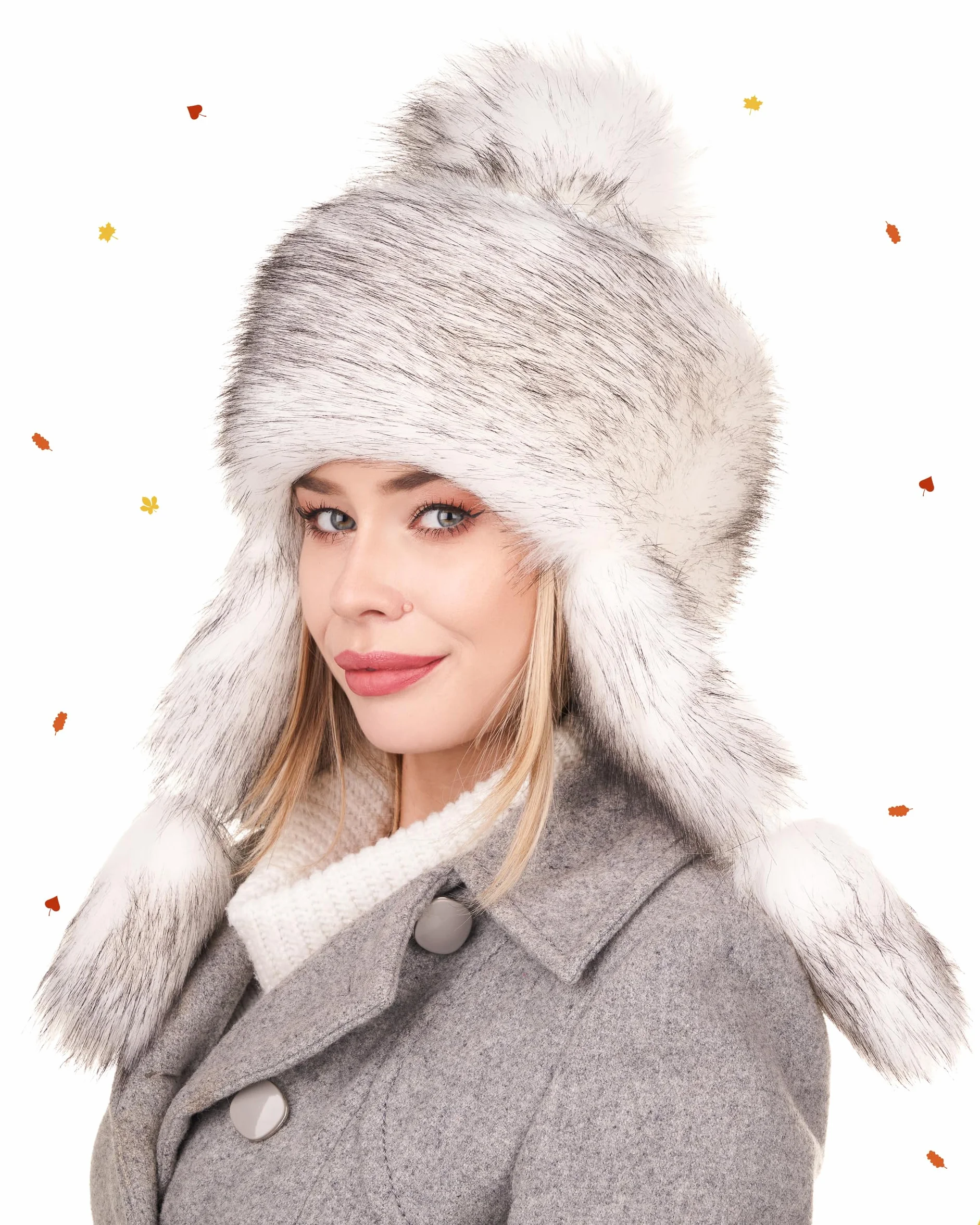 Futrzane Classic Chapka - Chapeau Femme Fausse Fourrure - Chaud Bonnet Montagne
