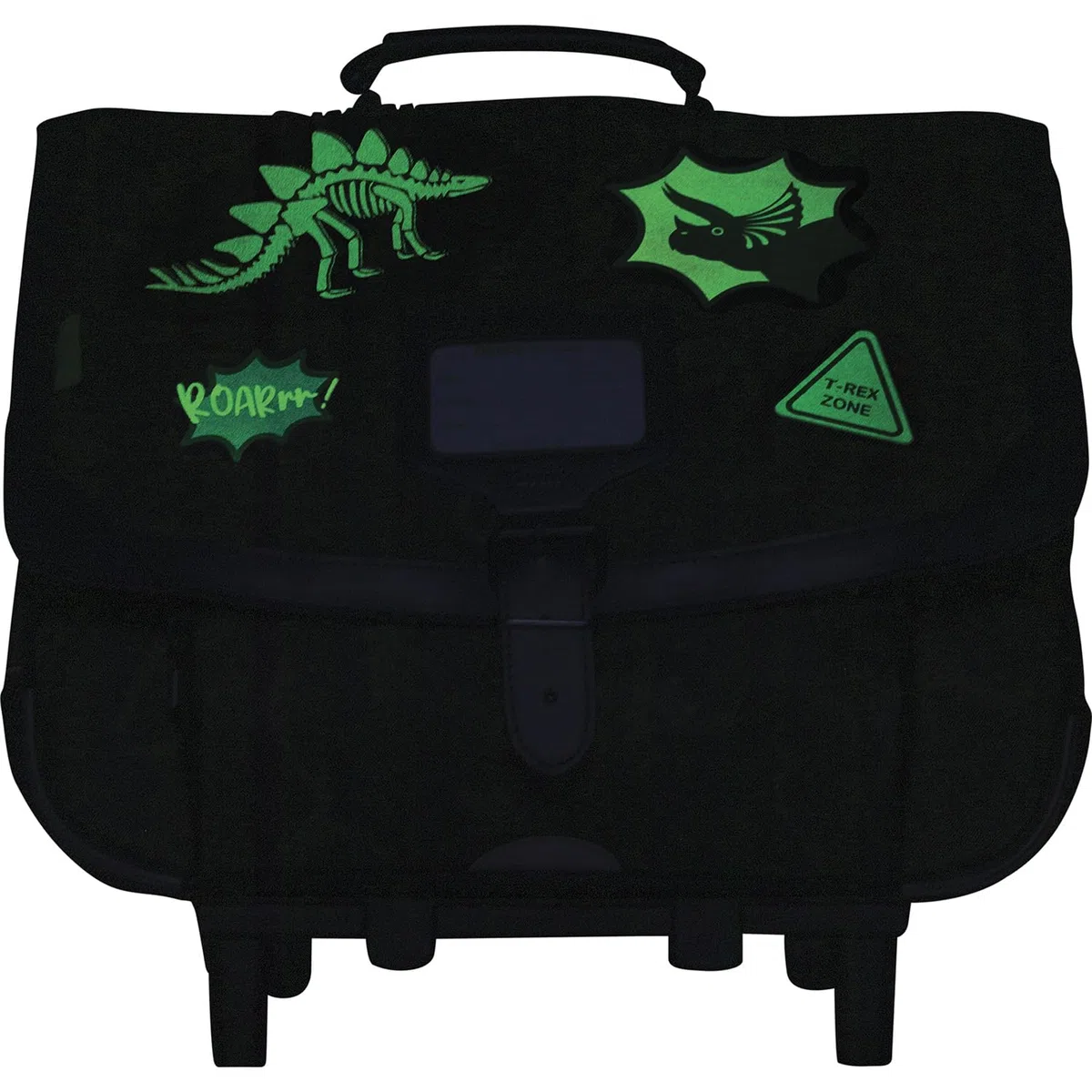Tann's - Cartable à roulettes 38cm Les Fantaisies Alexandre Vert - Broderie Ballons Basket Foot Rugby - Cartable trolley garçon 2 Soufflets - CP CE1 CE2